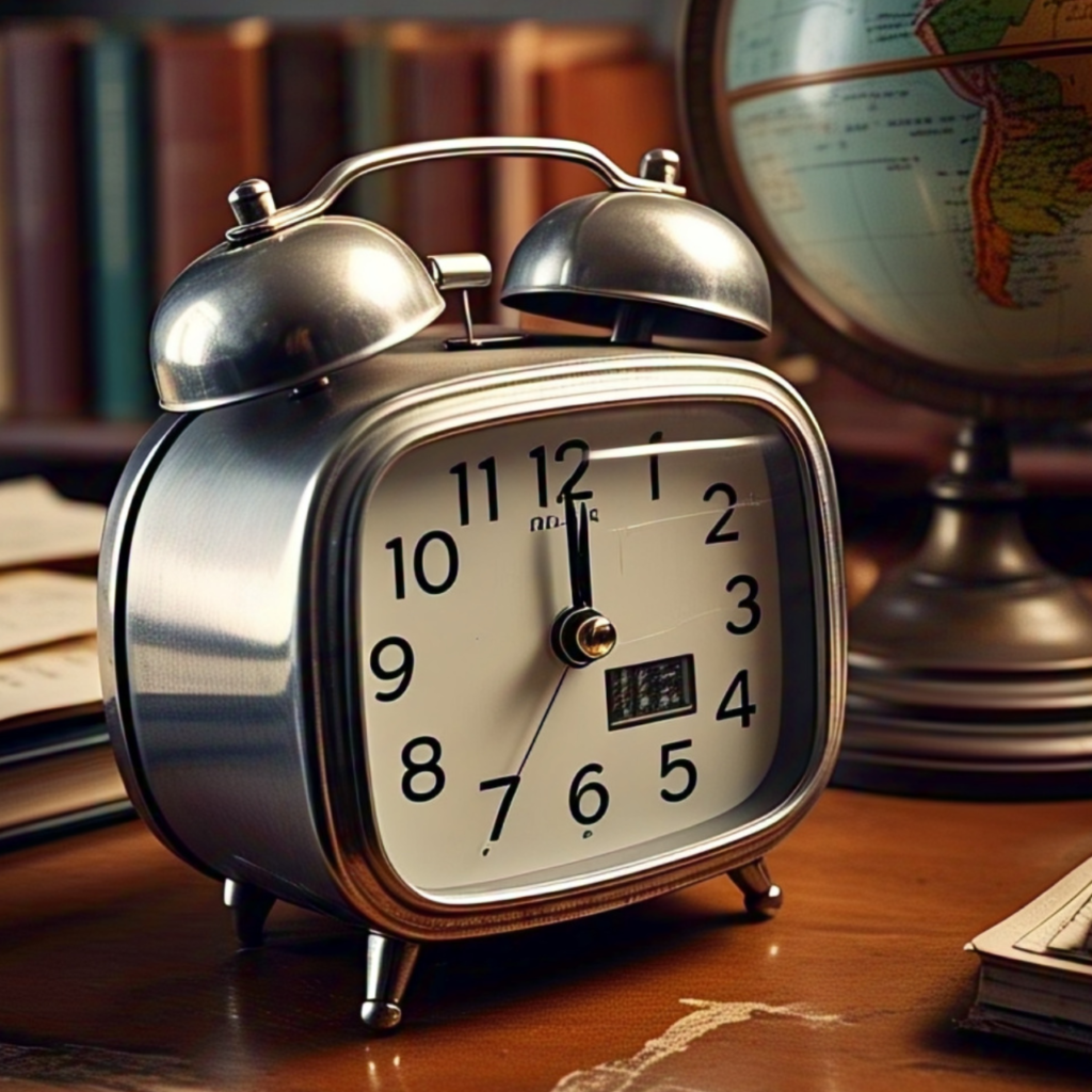 What is a Vintage Silver Digital Travel Alarm Clock?