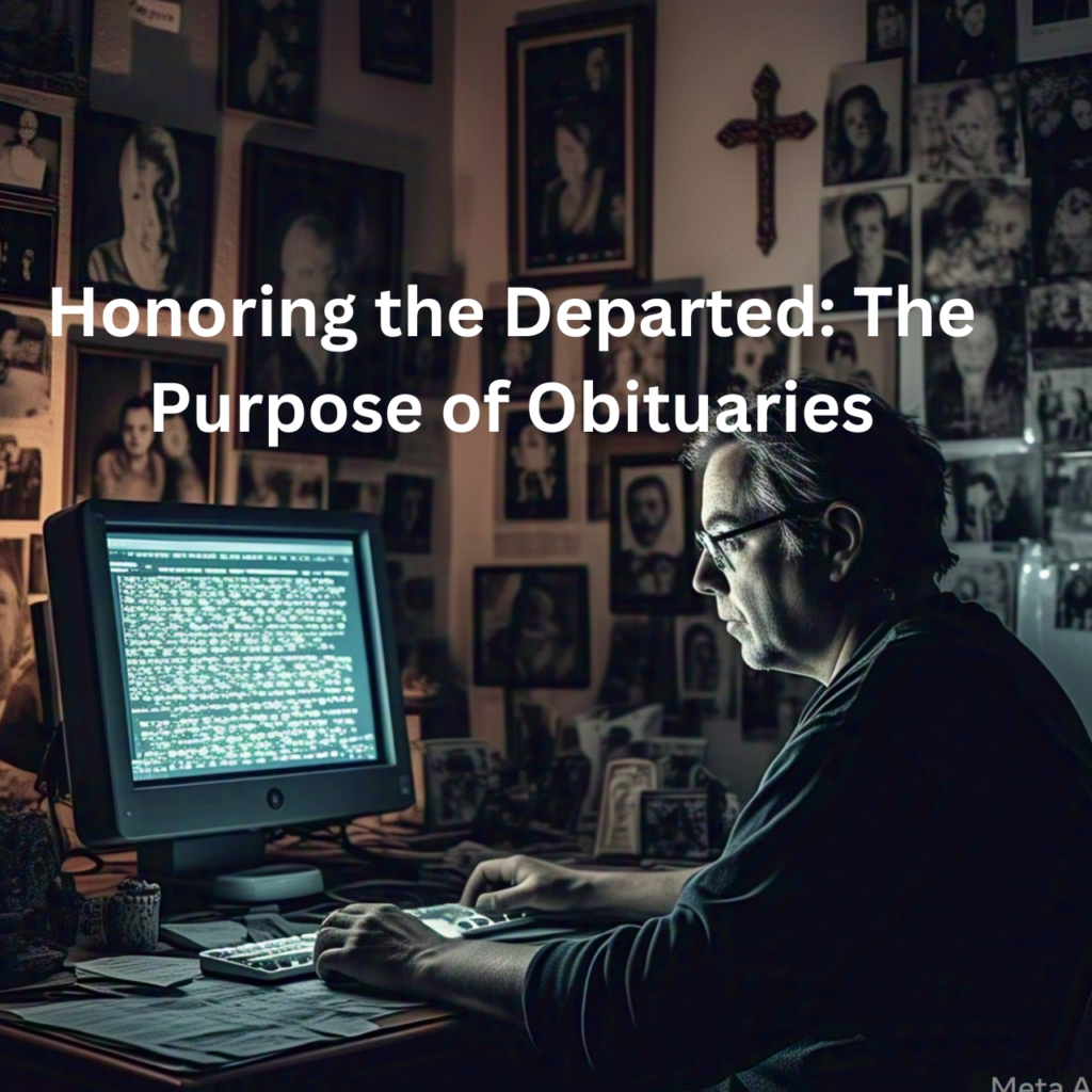 Honoring the Departed: The Purpose of Obituaries